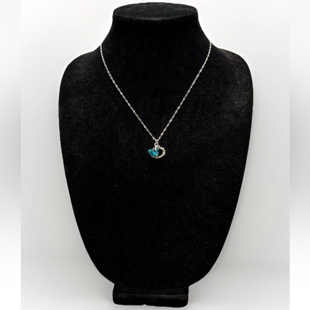 Sterling Silver Necklace And Heart Pendant  #4401
